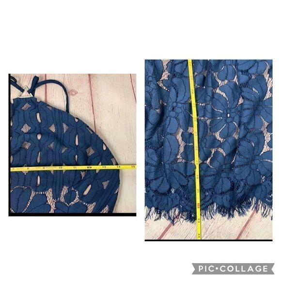 StyleStalker lace sleeveless halter mini dress/ skater dress - Picture 15 of 16